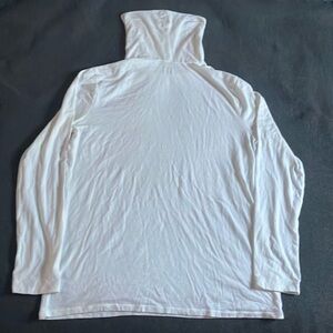 White Long Sleeve Turtle Neck Shirt